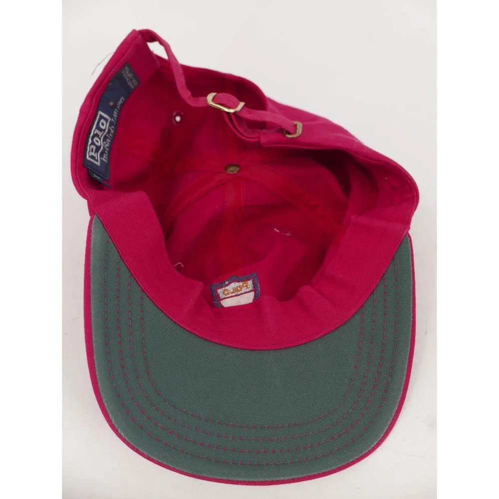 Vintage Polo Ralph Lauren Baseball Hat Cap Strap Back Polo Shield Men's One Size